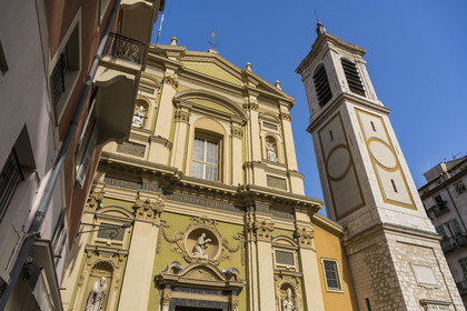 France, Alpes-Maritimes, Nice, listed as World Heritage by UNESCO, Old Nice, Place Rossetti, Sainte Reparate Cathedral