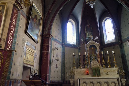 France, Var, Dracenie, Comps sur Artuby, representation of the Ark of the Covenant in the Saint Philomena Church