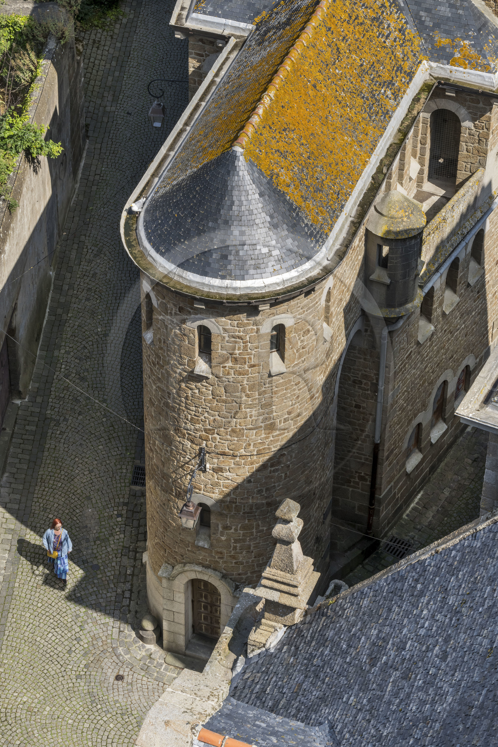 France, Ille-et-Vilaine (35), Côte d'Emeraude, Saint-Malo intra-muros, ancien Hotel particulier d'armateur dans la rue du Collège, Hotel de Plouer devenu collège vers 1800, la chapelle du collège