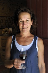 France, Herault, Orb valley, Véronique Etienne manager of the Domaine de la Dournie at Saint-Chinian