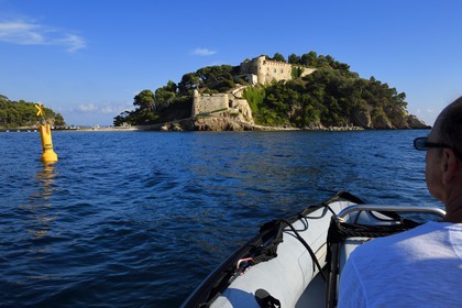France, Var, Bormes les Mimosas, Brégancon Fort, official residence of the President of the Republic