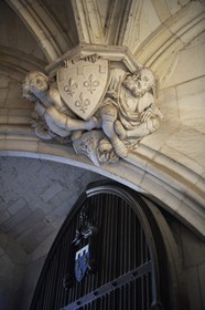 France, Indre et Loire (37), Vallée de la Loire classée Patrimoine mondial de l'UNESCO, château d'Amboise, Tour des Minimes ou Cavalière, détail du haut de la rampe