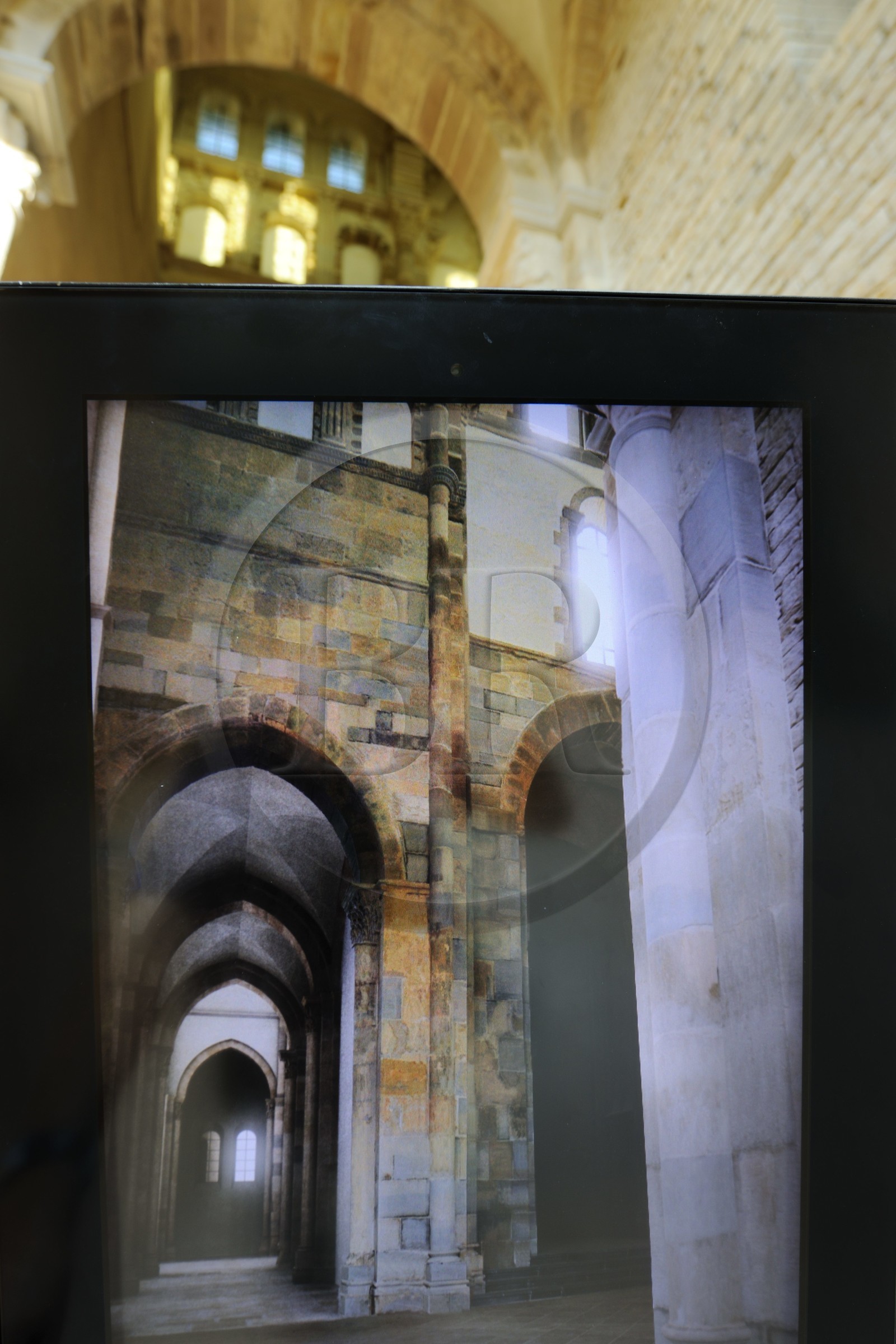 France, Saône et Loire (71), ancienne abbaye de Cluny, projet GUNZO de reconstitution virtuelle (mention obligatoire On-Situ   Arts et Métiers Paris Tech)