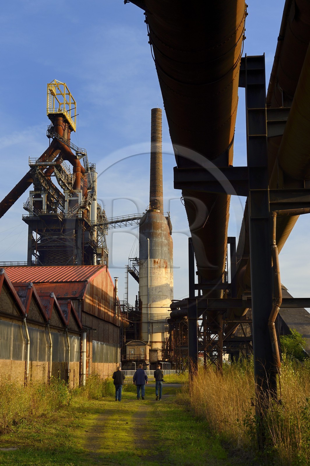 France, Moselle (57), Vallée de la Fensch, usine sidérurgique d'Uckange, Parc du Haut-fourneau U4