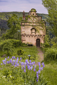 France, Bas-Rhin, Parc regional des Vosges du nord (Northern Vosges Regional Natural Park), La Petite Pierre, Renaissance style house of guard called Maison des Paiens (House of the Pagans) built in 1534