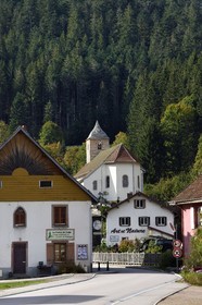 France, Vosges, Le Valtin, village in the upper valley of the Meurthe