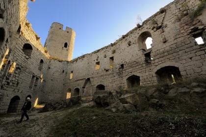 France, Bas Rhin, Barr, Haut Andlau Castle
