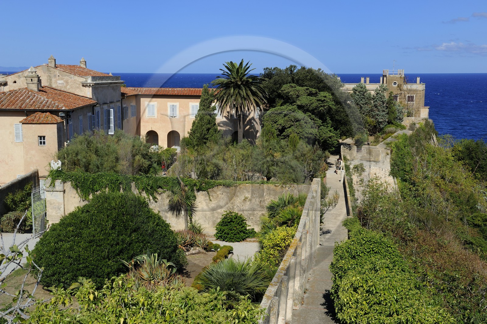 Italie, Toscane, l’Ile d’Elbe, Portoferraio, la maison de Napoléon 1er dans le Palazzina dei Mulini Italie, Toscane, l’Ile d’Elbe, Portoferraio, la maison de Napoléon 1er dans le Palazzina dei Mulini