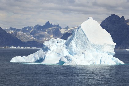 Greenland, Southern Region, iceberg off Farvel (Farewell) Cape