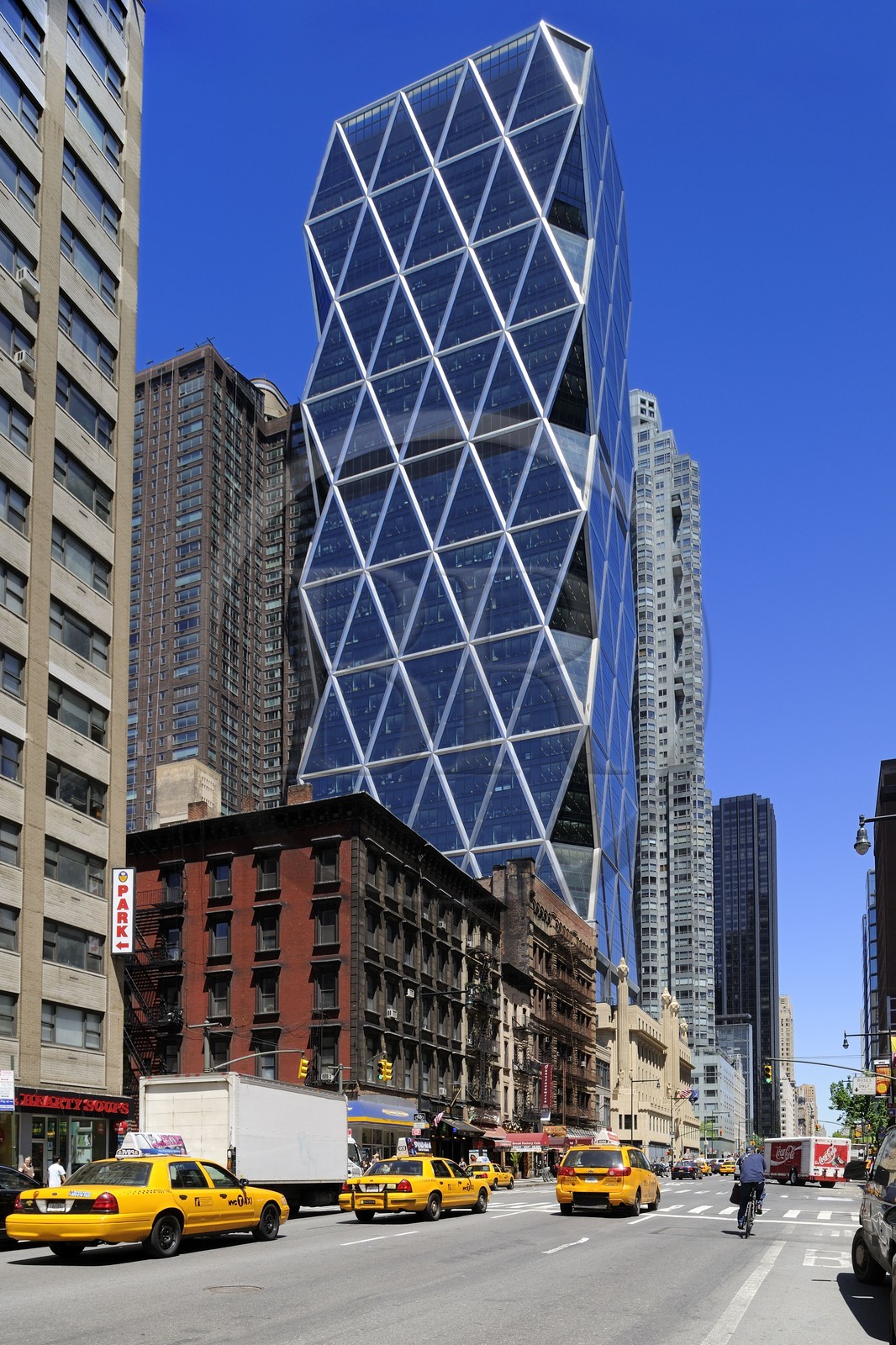 Etats-Unis, New York, Manhattan, Midtown, le Hearst Magazine building (2006) sur la 8th Avenue au 300 West 57th Street