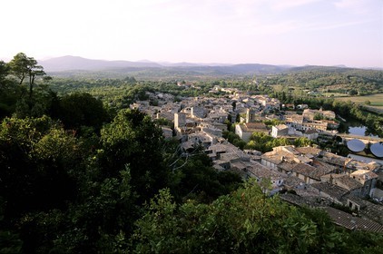 France, Gard, Sauve village at the south entrance the Cevennes