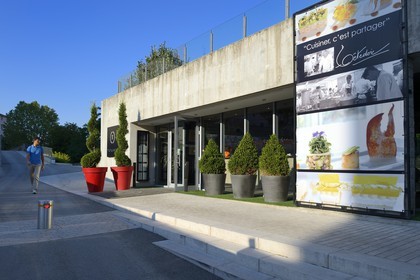 France, Rhone, Lyon, the Tetedoie gourmet restaurant on the upper slopes of the Fourviere hill