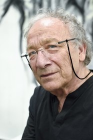 France, Ivry sur Seine, the artist Ernest Pignon-Ernest in his studio
