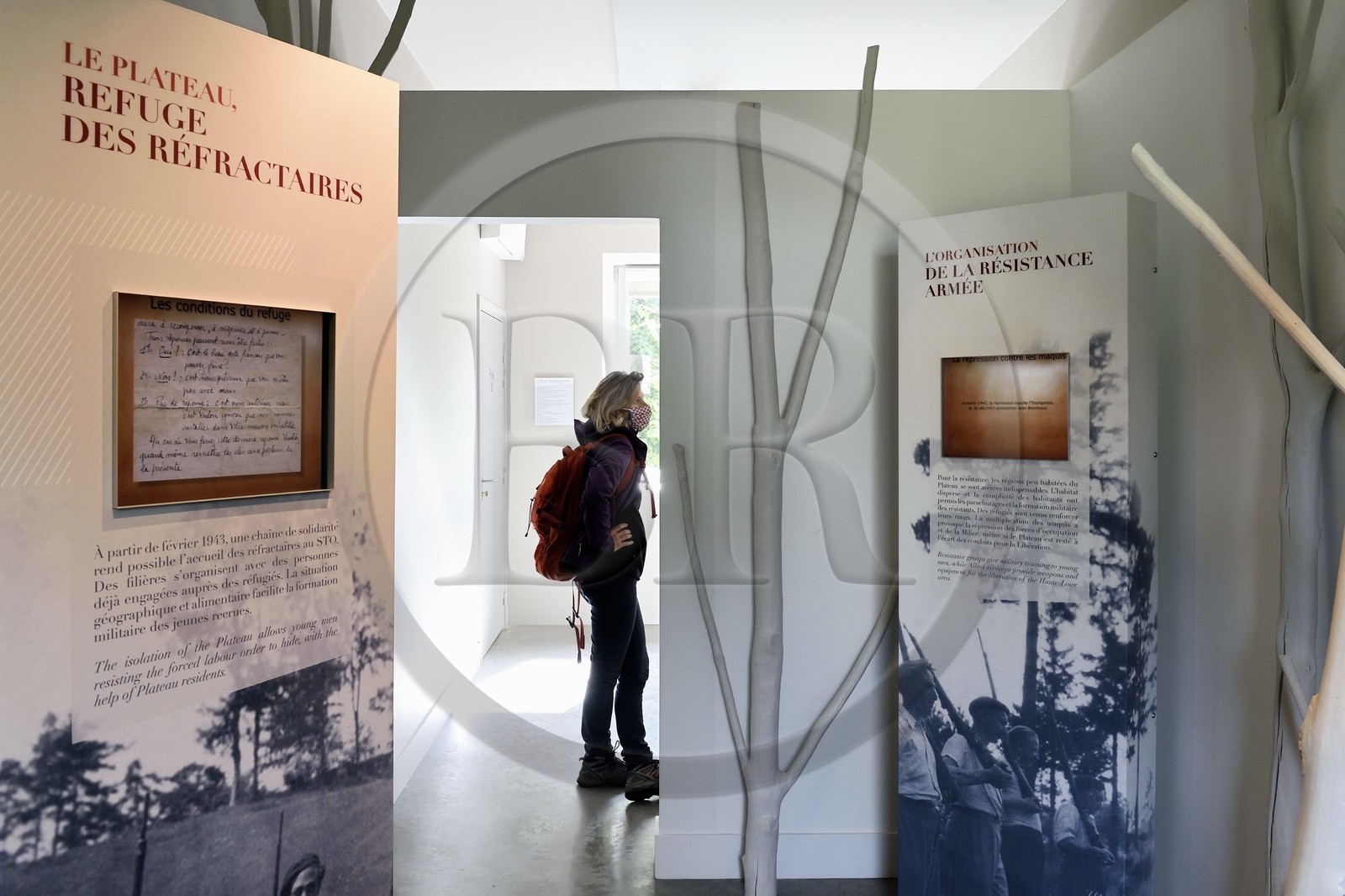 France, Haute-Loire (43), Chambon-sur-Lignon, Lieu de mémoire destiné à mettre en valeur l'attitude des habitants du Chambon et des alentours dans l'accueil et le sauvetage des juifs pendant l'Occupation, reconnus comme Justes parmi les nations