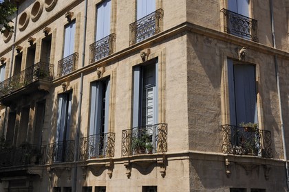France, Herault, Pezenas, Hotel de Malibran on Denfert-Rochereau street