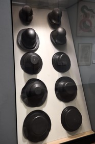 Germany, Berlin, the Deutsches Historisches Museum (German Historical Museum), the first world war, step of manufacturing the German helmet