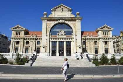 France, Alpes-Maritimes (06), Nice, quartier Libération, ancienne gare du Sud devenue une médiathèque