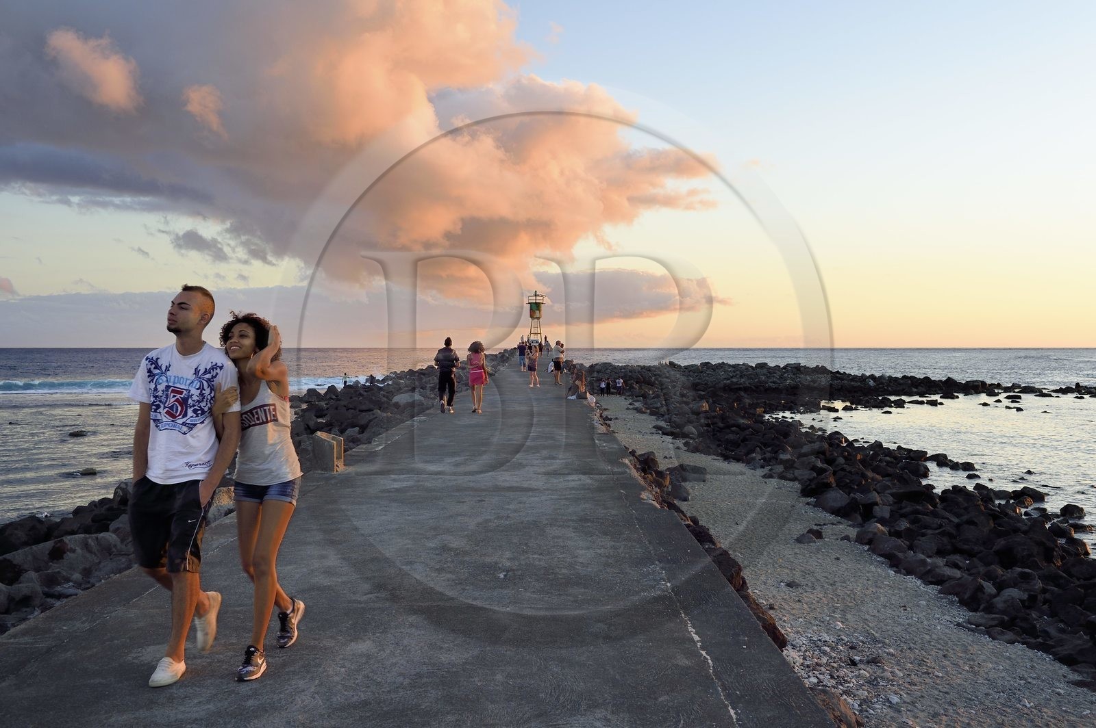 France, Ile de la Reunion, ville de Saint-Pierre, extrémité sud du lagon de Saint Pierre au lieu dit Terre Sainte