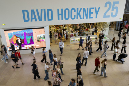 France, Paris (75), Bois de Boulogne, la fondation Louis Vuitton de l'architecte Frank Gehry, exposition David Hockney 25