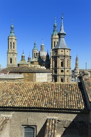 Spain, Aragon, Zaragoza, Plaza del Pilar, Basilica del Pilar (Our Lady of Pilar)