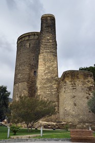 Azerbaïdjan, Bakou, Vieille ville, classée au patrimoine mondial de l'UNESCO, la tour de la Vierge