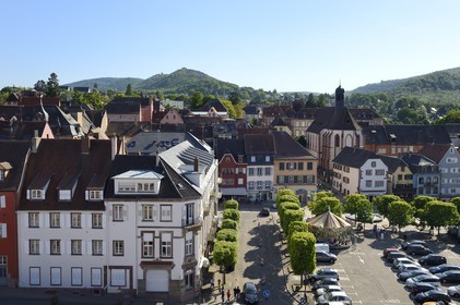 France, Bas Rhin, Saverne, the city center and Place du General de Gaulle