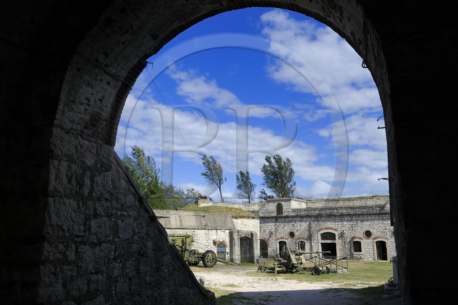Italy, Verona province, Rivoli Veronese, the austrian fort (1850) built on the site of the Napoleonic battle of Rivoli