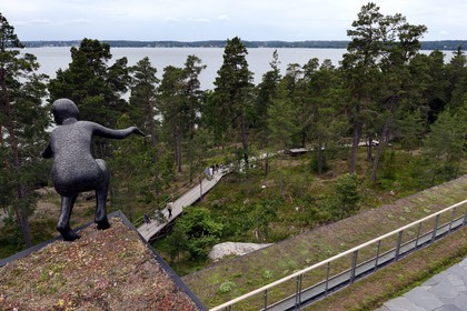 Suède, archipel de Stockholm, Gustavsberg, le centre d'art et d'exposition Artipelag