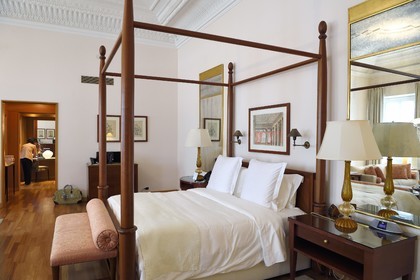 Italy, Lombardy, Milan, Fashion Quadrilateral (Quadrilatero della moda), Four Seasons Hotel Milano, the Renaissance suite