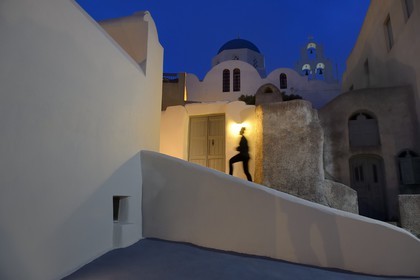 Greece, Cyclades, Aegean Sea, Santorini (Thira or Thera), village of Pyrgos, the Relais & Châteaux hotel Zannos Melathron