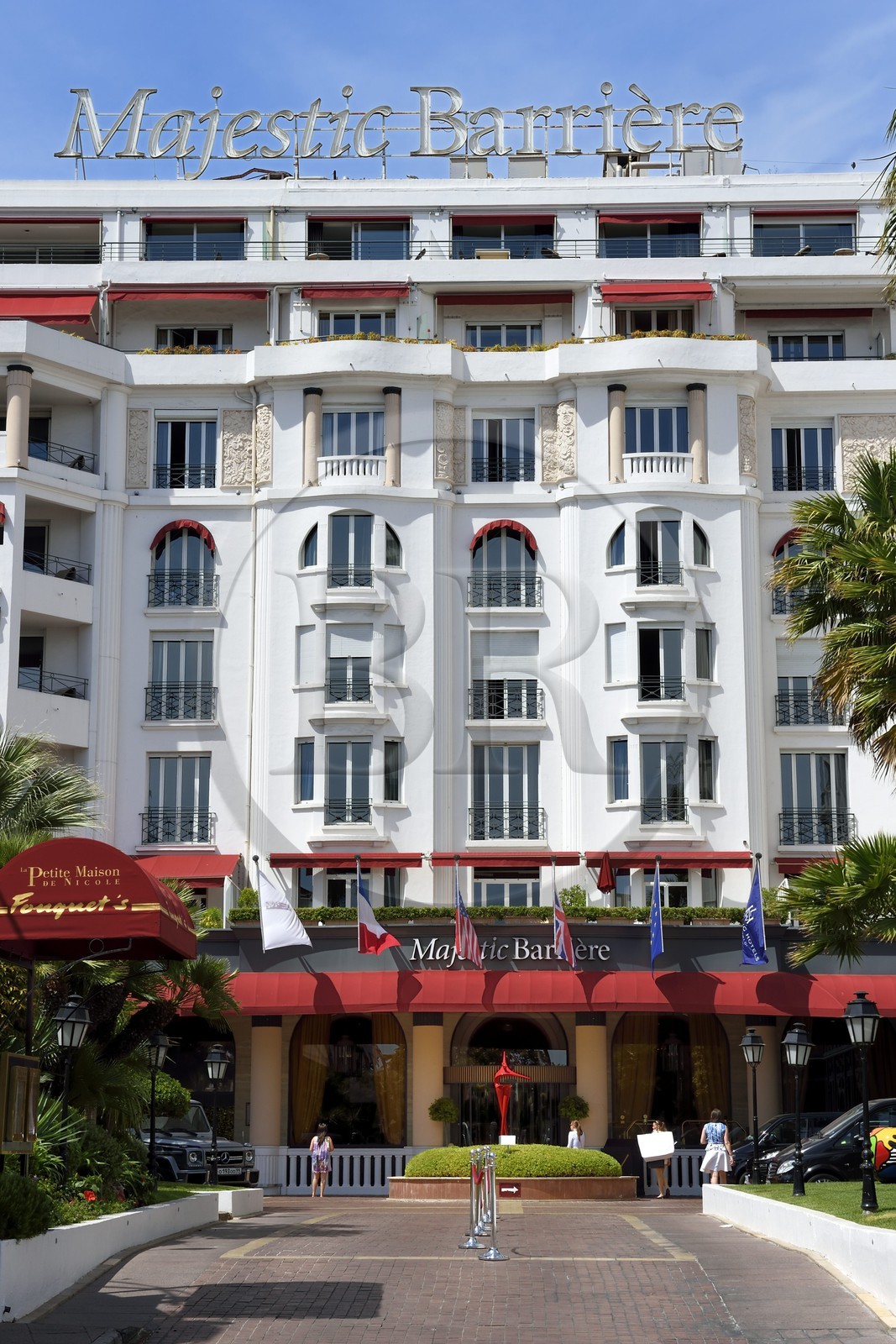 France, Alpes-Maritimes, Cannes, the Majestic hotel from the groupe Barrière on the boulevard de la Croisette