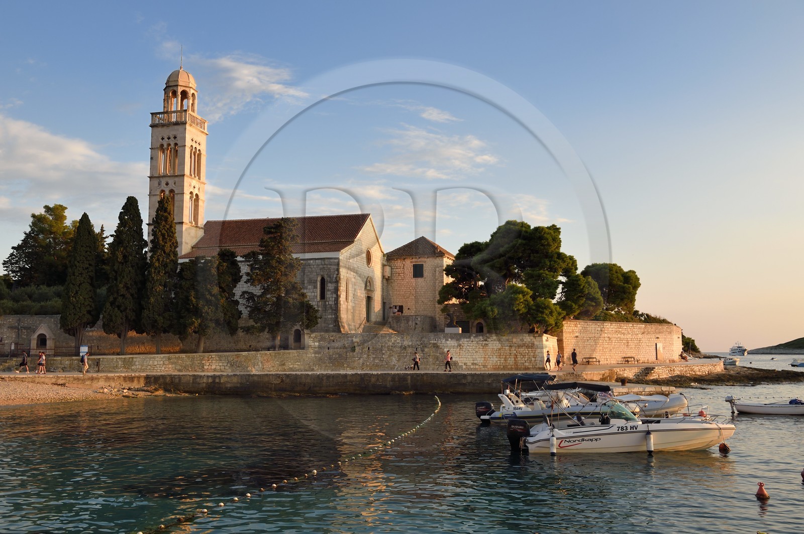 Croatie, Dalmatie, cote dalmate, Ile de Hvar, la ville de Hvar, le Monastère franciscain du XVe siècle