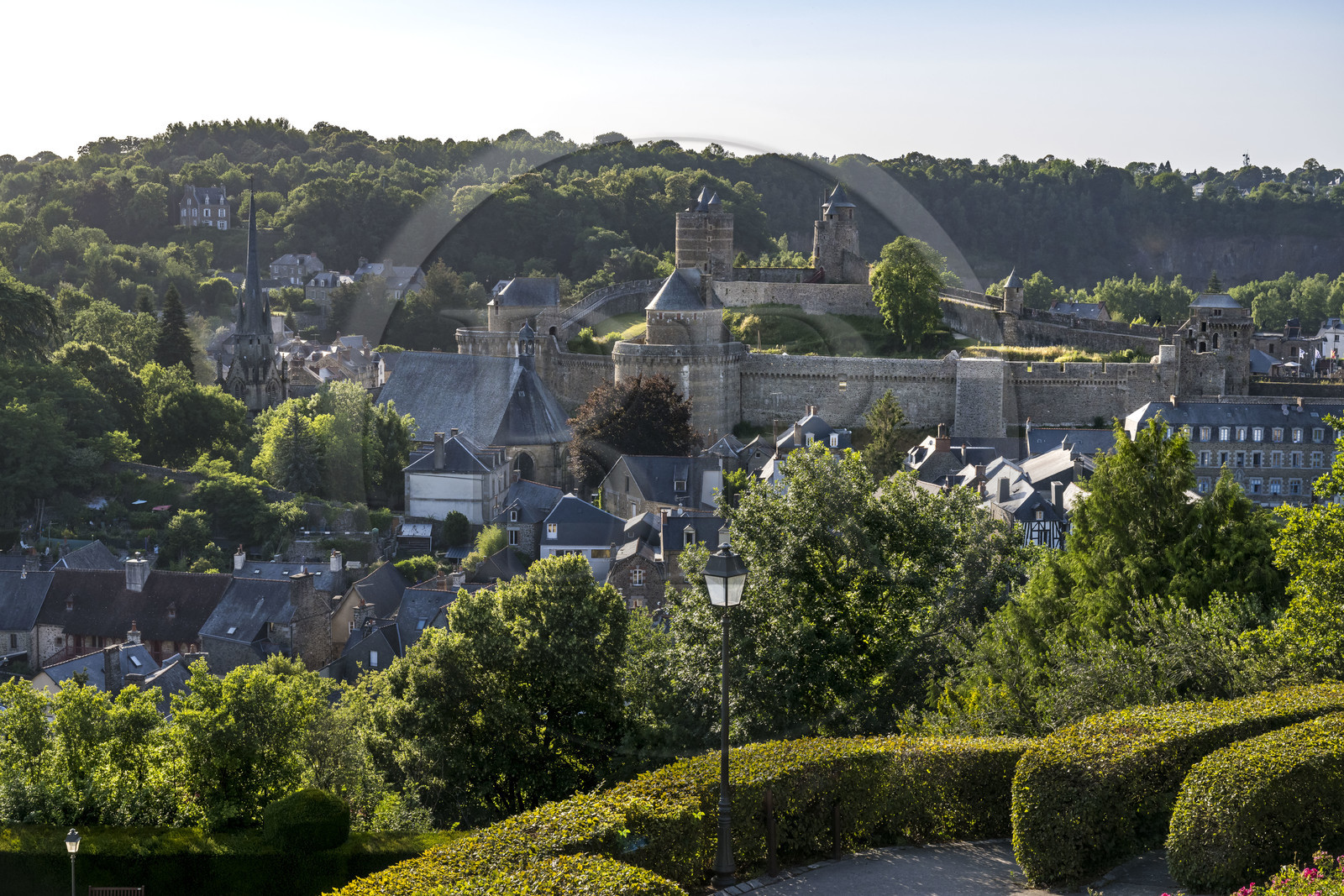 France, Ille-et-Vilaine (35), Fougères, le château-fort du XIIe siècle