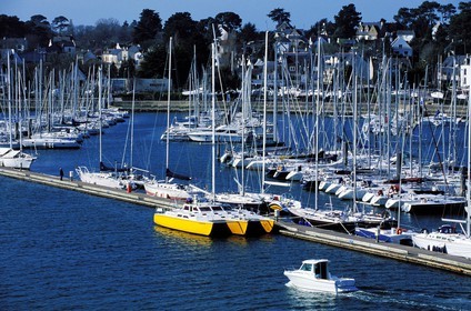 France, Morbihan (56), le port de la Trinité-sur-Mer