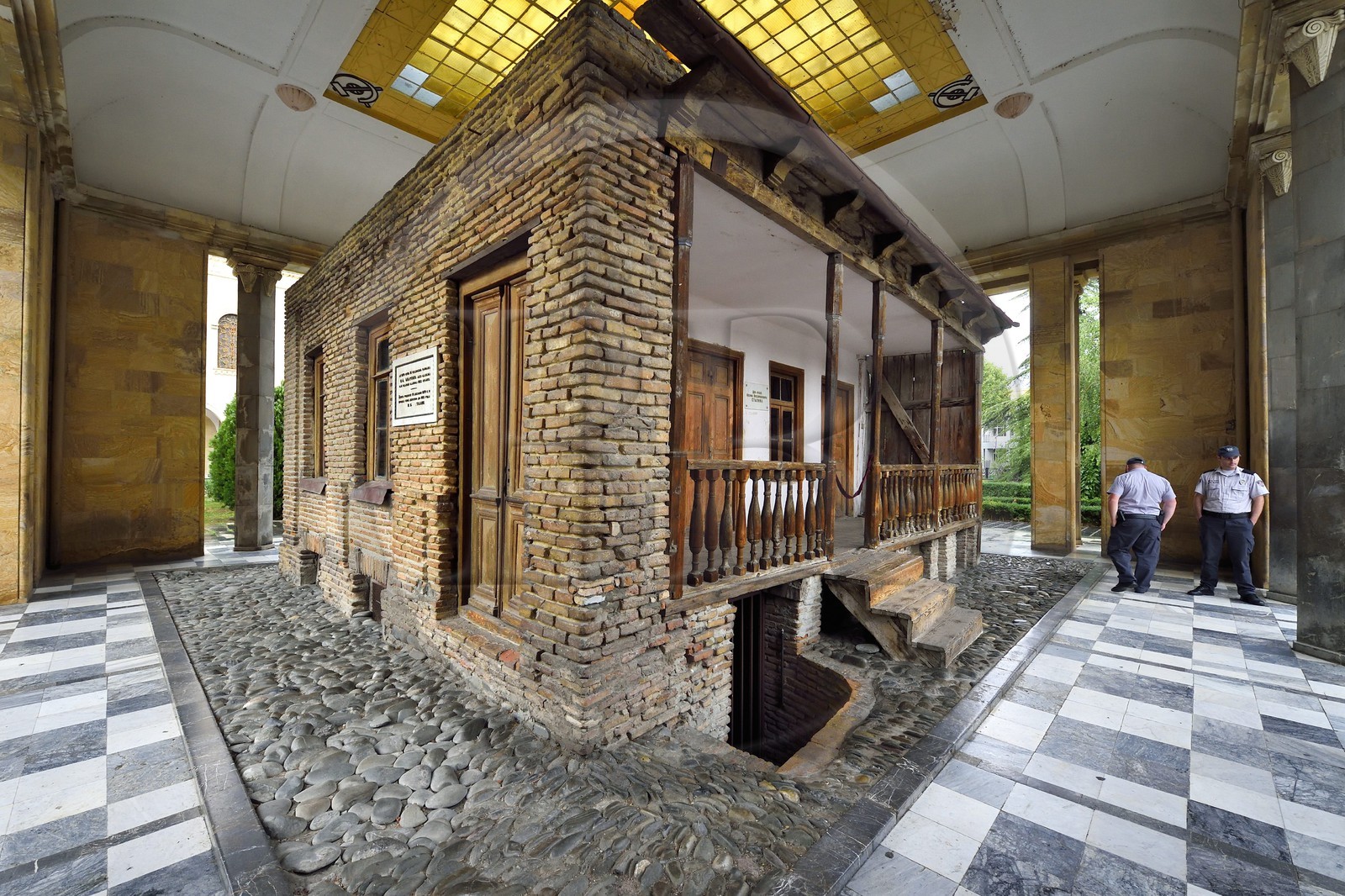 Georgia, Shida Kartli, Gori, hometown of Joseph Stalin, the birthplace of Stalin in its case in the Stalin museum