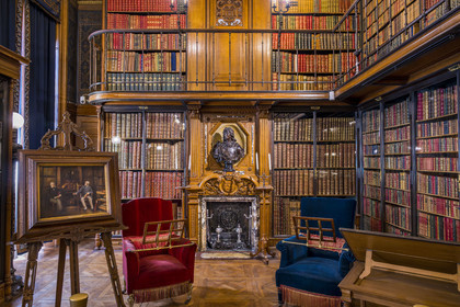 France, Oise, Chantilly, the castle of Chantilly, the library (Cabinet des Livres)