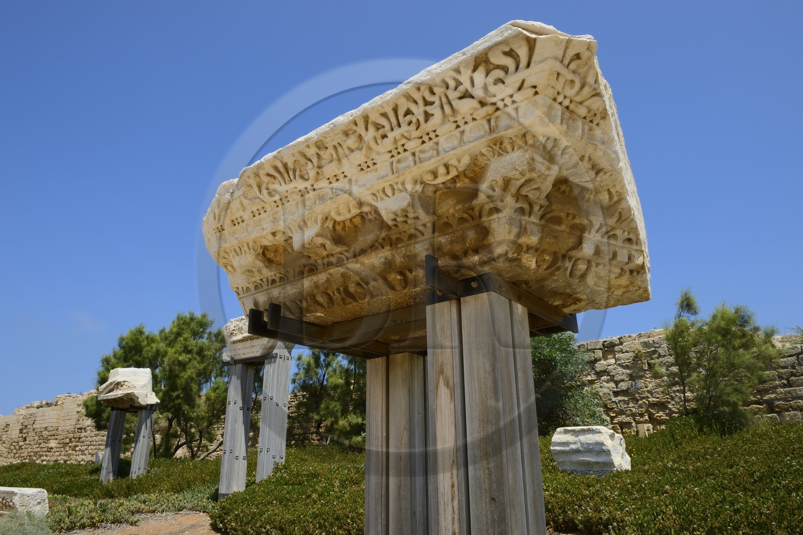 Israël, district d'Haifa, Césarée (Caesarea Maritima), ruines de Césarée