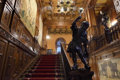 Roumanie, Valachie, Sinaia, château de Peles ancienne résidence royale édifiée de 1875 à 1883 pour le roi Carol Ier de Roumanie