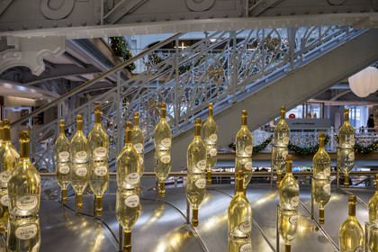 France, Paris (75), le grand magasin de La Samaritaine pendant les fêtes de Noël