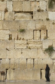 Israel, Jerusalem, holy city, the old town listed as World Heritage by UNESCO, the Western Wall part of the retaining walls of the Temple Mount built by Herod the Great