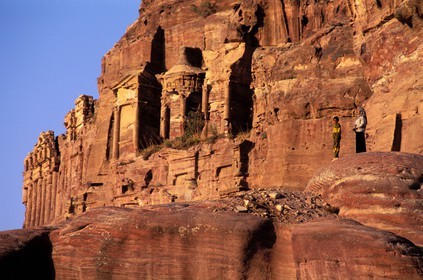 Jordan, Petra, listed as World Heritage by UNESCO, the royal graves, Corinthian Grave