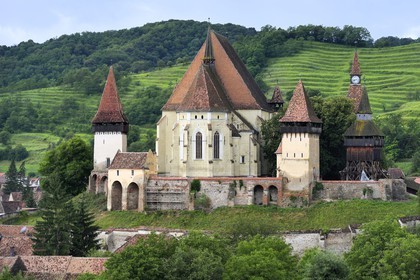 Roumanie, Transylvanie, Biertan, église fortifiée classée Patrimoine Mondial de l'UNESCO