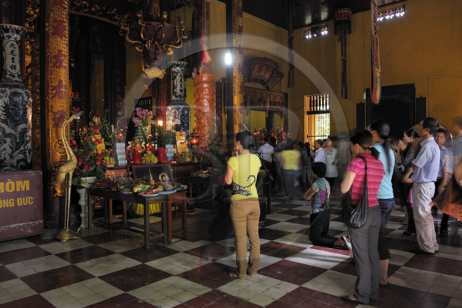 Vietnam, Hanoï, pagode des Ambassadeurs (Chua Quan Su) siège officiel de bouddhisme à Hanoï