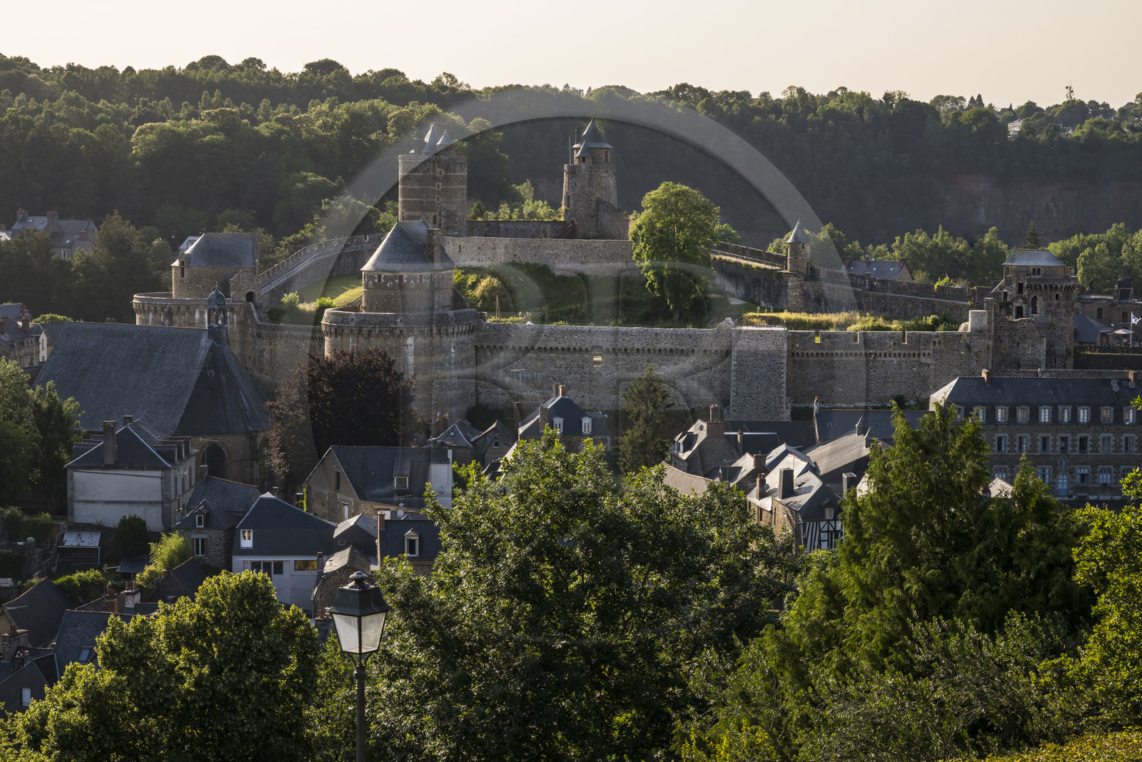 France, Ille-et-Vilaine (35), Fougères, le château-fort du XIIe siècle