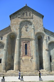 Georgia, Mtskheta Mtianeti region, Mtskheta, Svetitskhoveli cathedral, listed as World Heritage by UNESCO, eastern facade