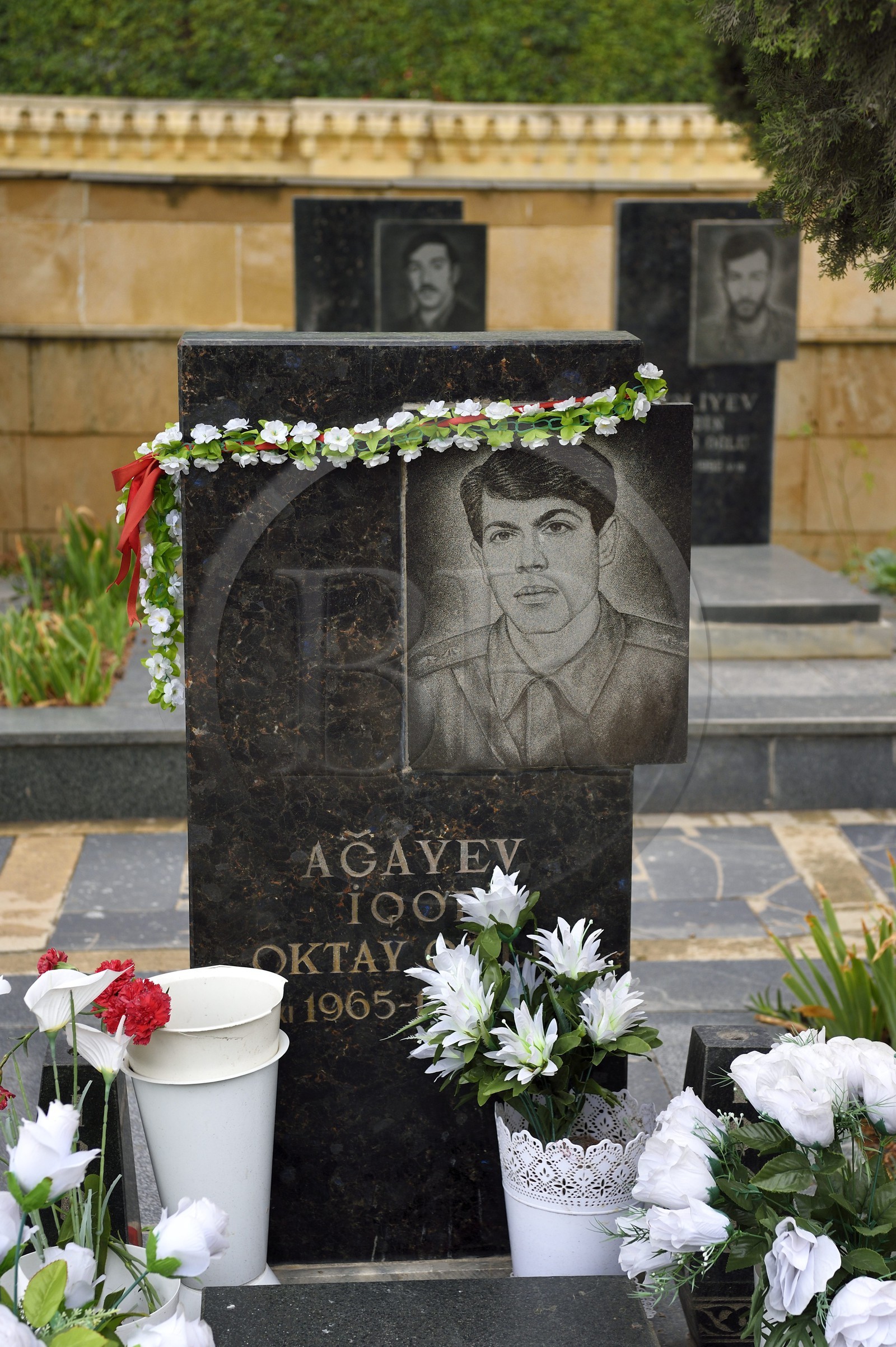 Azerbaijan, Baku, Alley of Martyrs, memorial of the victims of the Nagorno-Karabakh war against Armenia