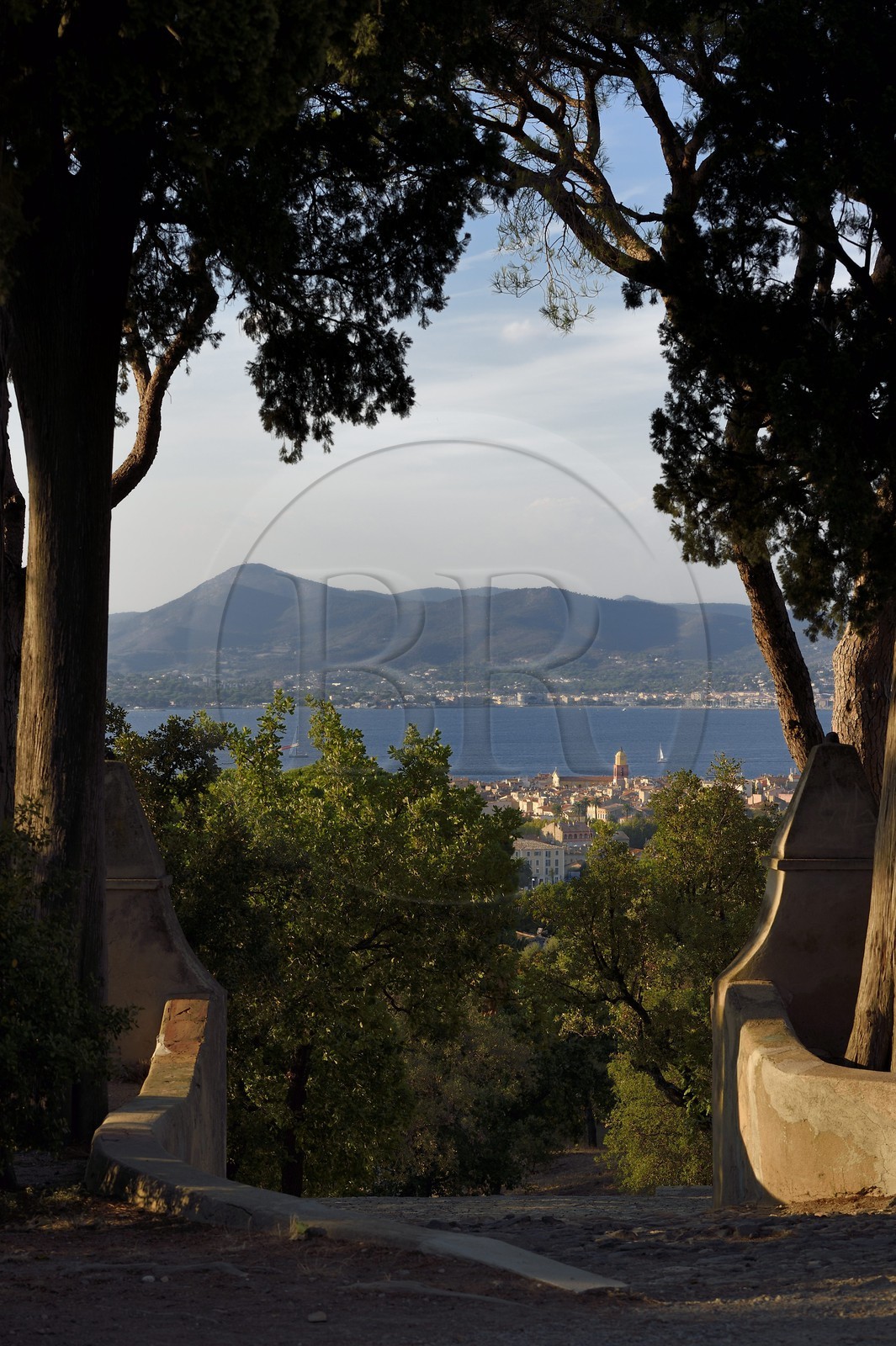 France, Var, Saint-Tropez seen from the sainte-Anne chapel