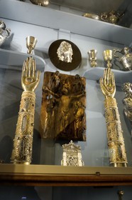 Croatia, Dalmatia, Dalmatian Coast, Trogir, historic center listed as World Heritage by UNESCO, the cathedral Saint Lawrence, relics in the Treasury