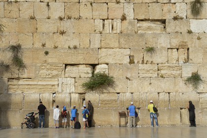 Israel, Jerusalem, holy city, the old town listed as World Heritage by UNESCO, the Western Wall part of the retaining walls of the Temple Mount built by Herod the Great
