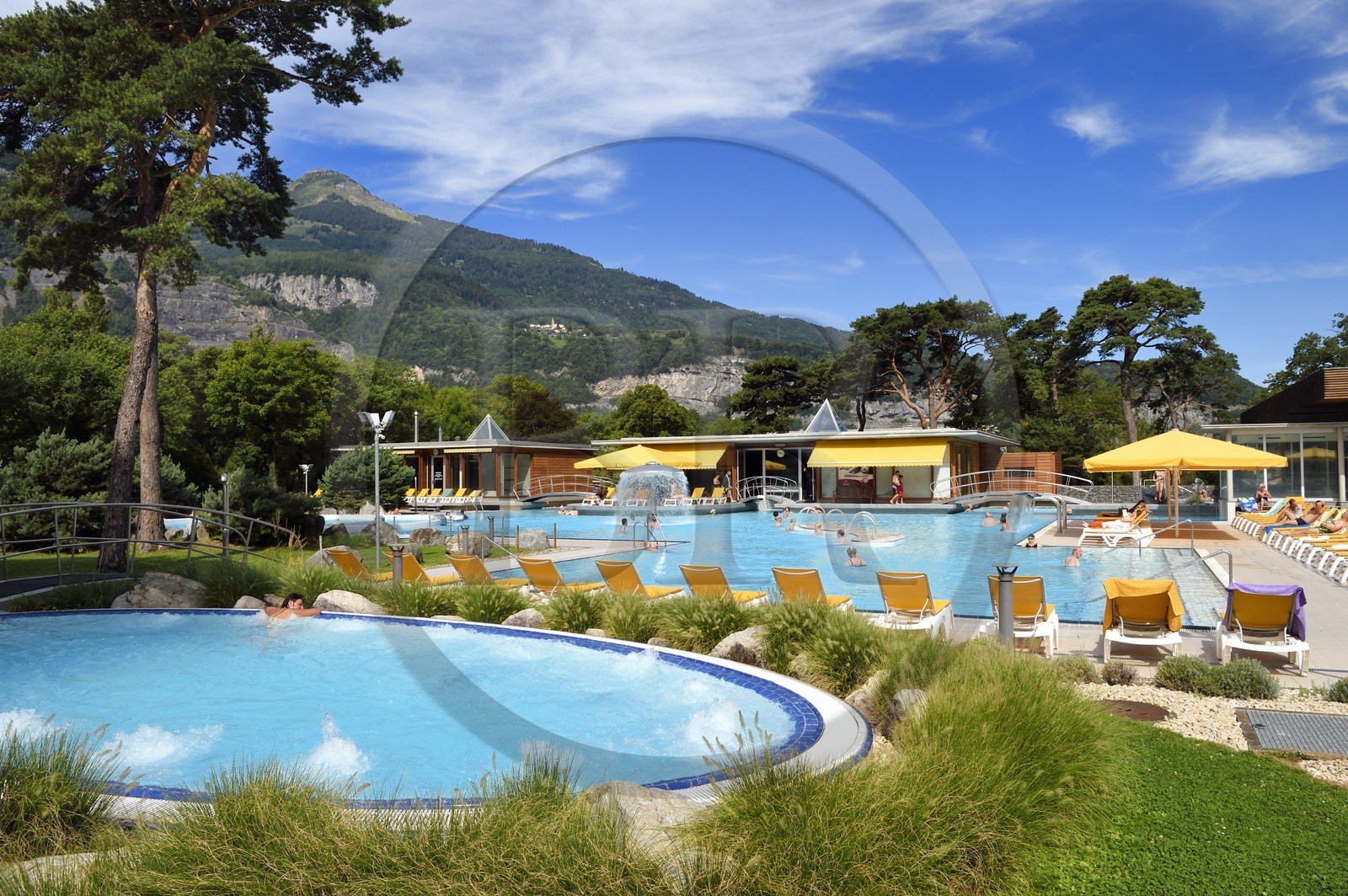 Switzerland, Canton of Vaud, Lavey-les-Bains, the Bains de Lavey thermal baths